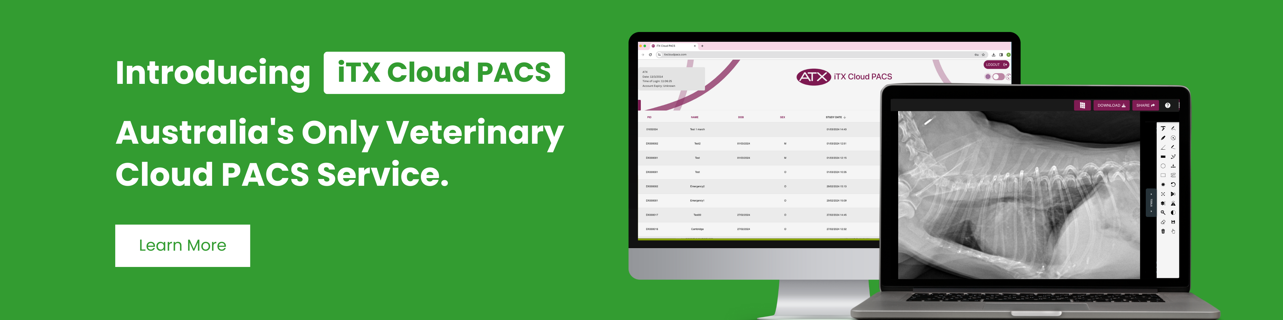 cloud pacs storage for veterinary X-Ray images