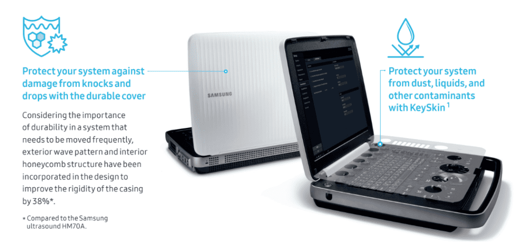 HM70 EVO veterinary ultrasound by samsung for equine